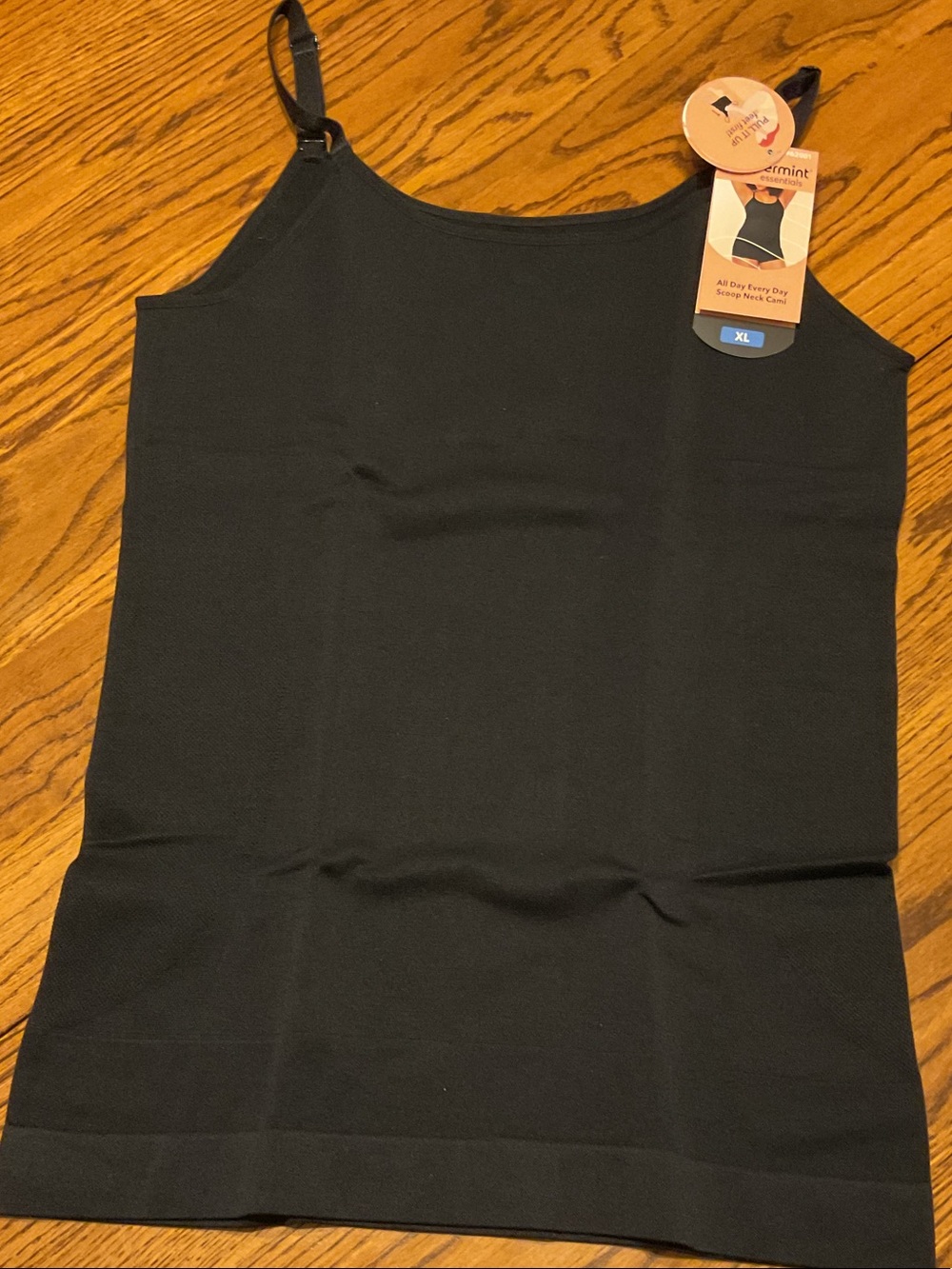 New shapermint black cami size XL with adjustable straps
